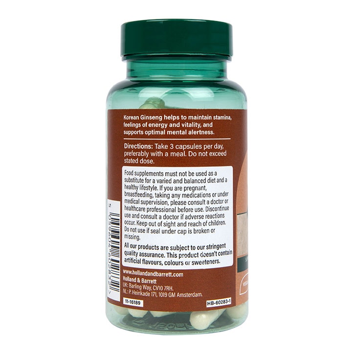 Holland & Barrett Κορεάτικο Τζίνσενγκ 1500mg 90caps